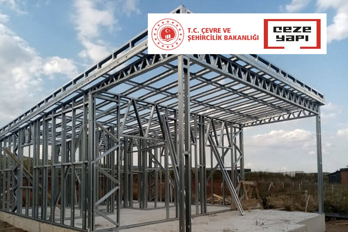 Çevre ve Şehircilik Bakanlığı Gaziantep İli 128 adet hafif çelik konut Yapımı