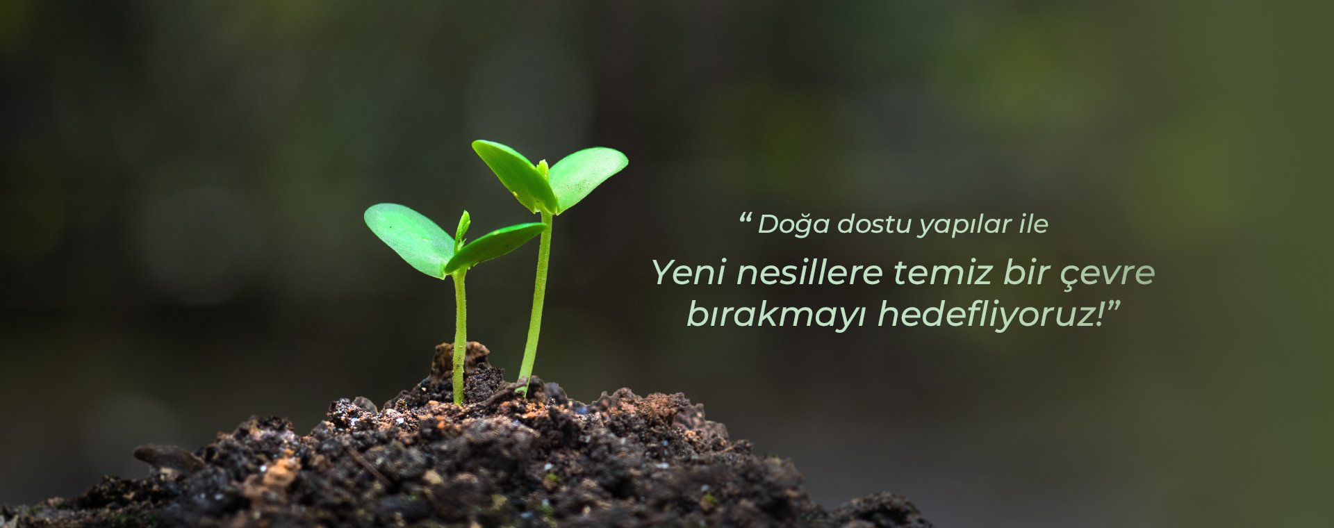 Doğa dostu yapılar ile